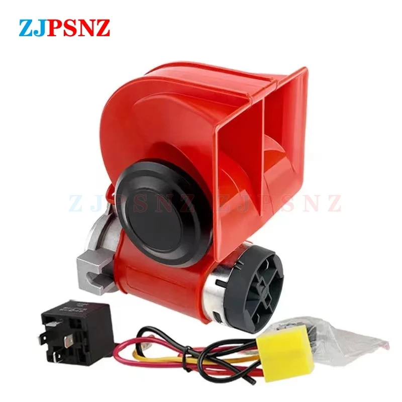 12V 24V Car Auto Twin Dual Tone Air Horn Electric Speaker Kits Super Loud Auto Truck Lorry SUV RV Train Caravan Boat Twin Tone