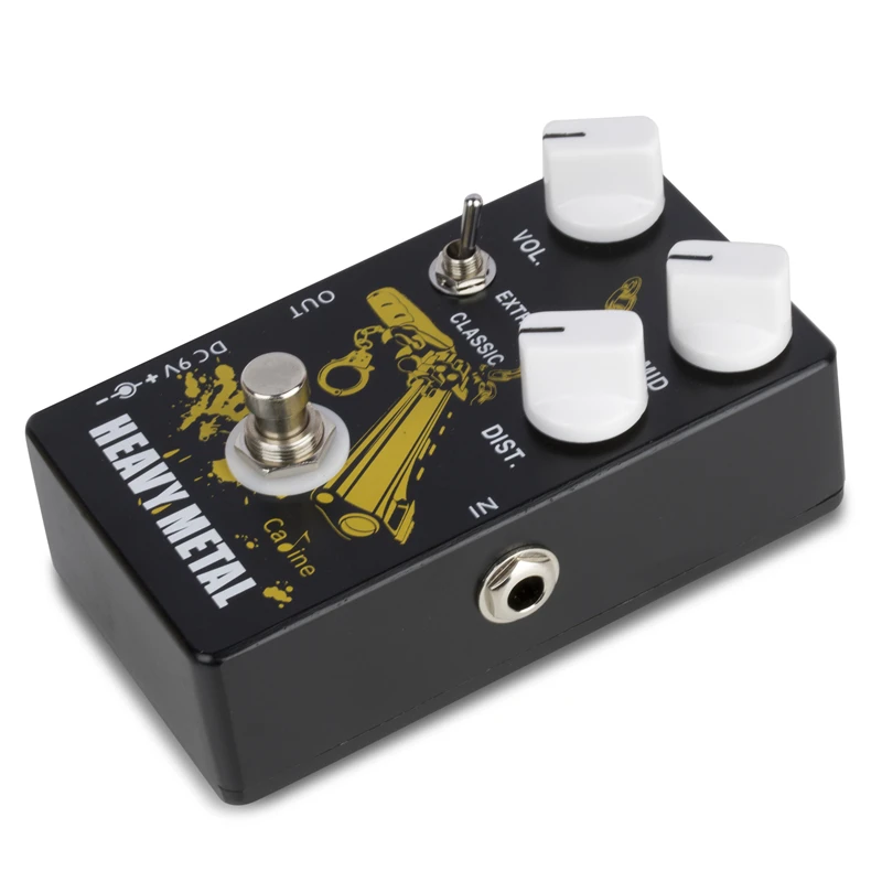 Caline-CP-77 Bounty Hunter Pedal Efeito Guitarra, Heavy Metal, High Gain Distortion, True Bypass, Acessórios de Guitarra