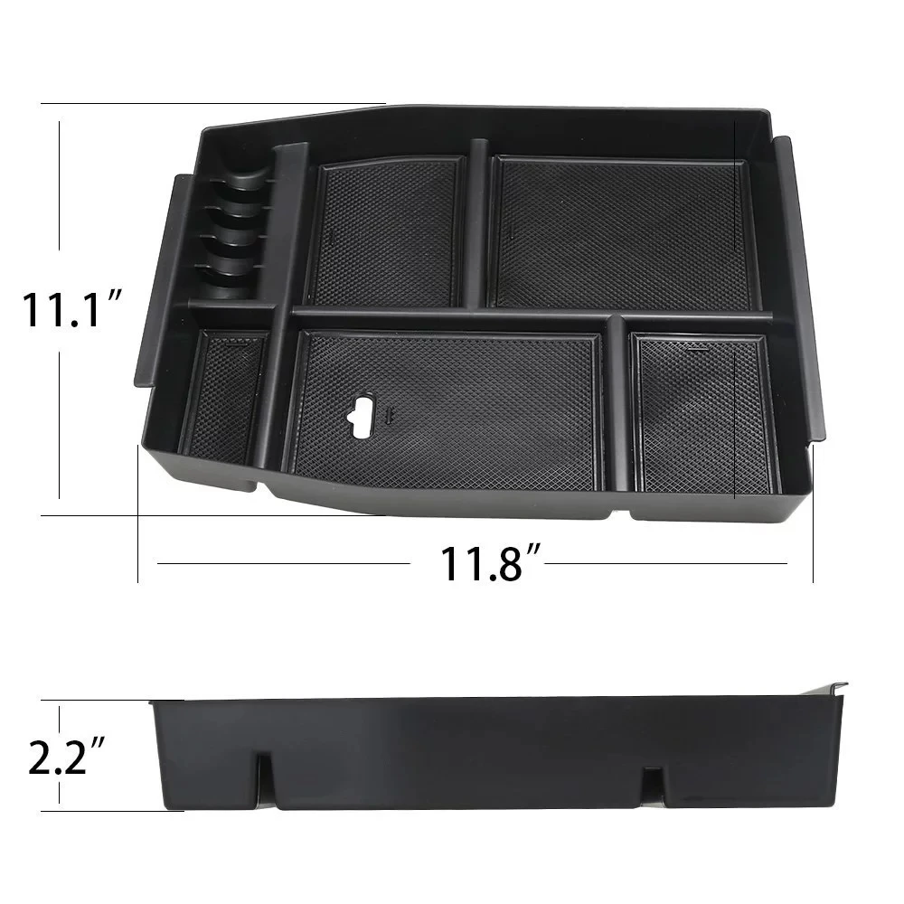 Bandeja de almacenamiento para consola central de Ford Raptor, organizador Compatible con Ford F150 para Ford f15-19, 1 unidad