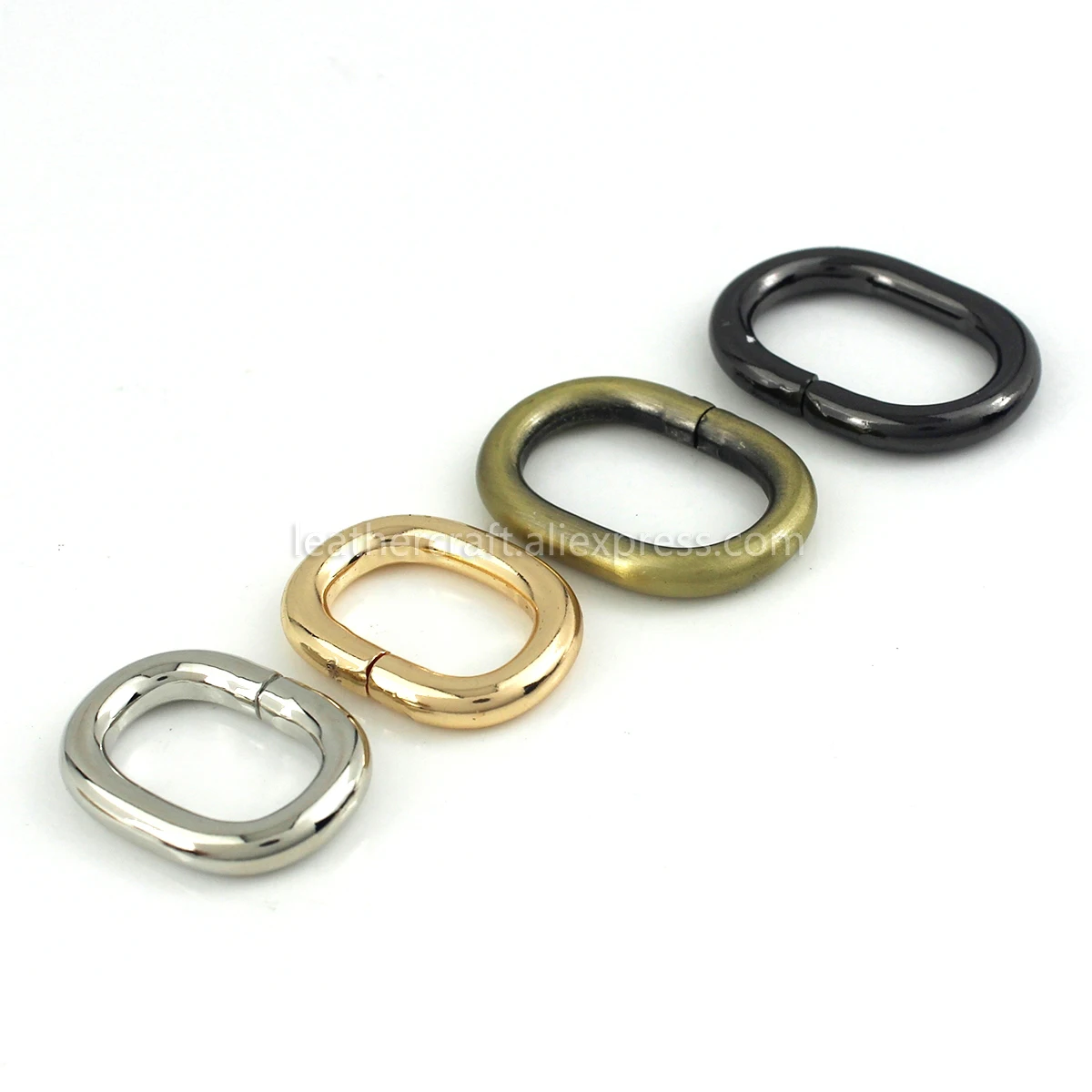 1pcs Metal Oval ring Buckle Loops for Webbing Leather Craft Bag Strap Belt Buckle Garment DIY Accessory 20/25/31/38/50mm