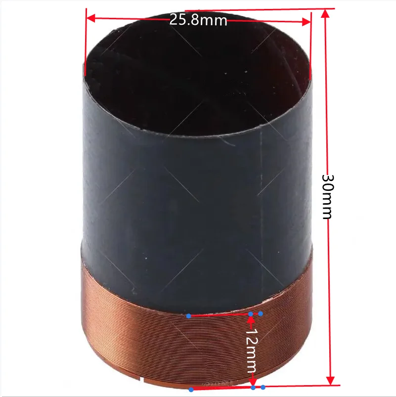 1pc 25.8mm Core Voice Coil  Aluminum Pure copper  For 6.5