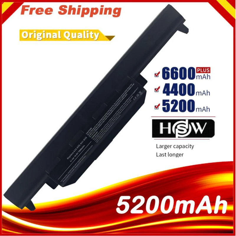 HSW 8cell Battery For Asus A32-K55 X55U X55C X55A X55V X55VDX75V X75VD X45VD X45V X45U X45C X45A U57VM U57A U57V U5 fast shpping