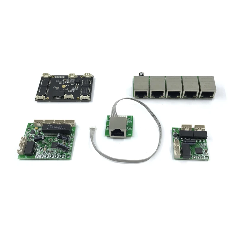 Unmanaged 5port 10/100M industrial Ethernet switch module  PCBA board OEM Auto-sensing Ports Motherboard Ethernet