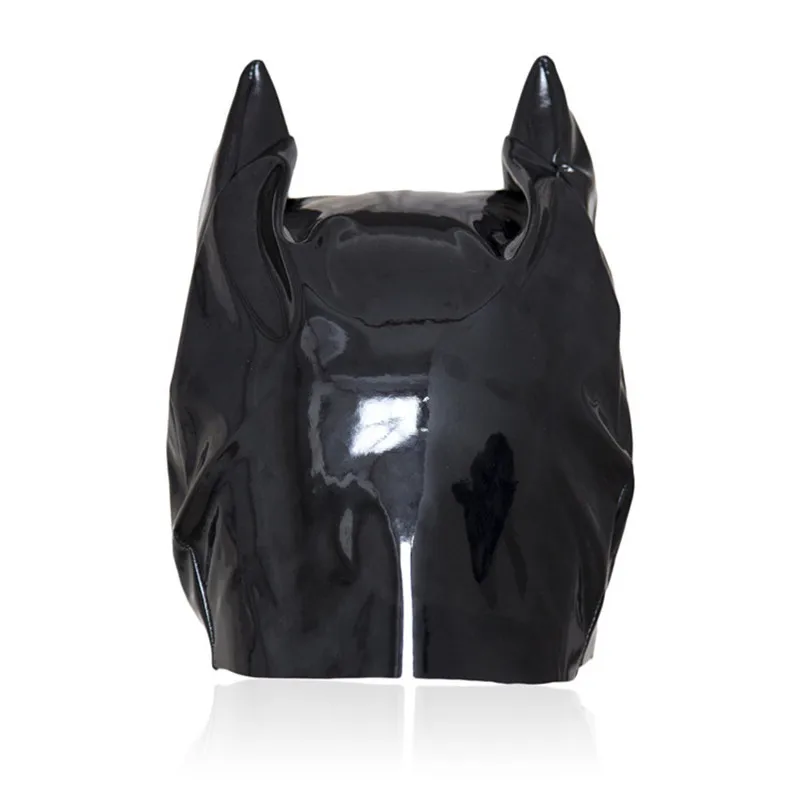 Sexy Catwomen PVC Leather Half Face Hood Adult Cosplay Games Head Bondage Fetish Slave Mask with Ear BDSM Sex Toys for Women