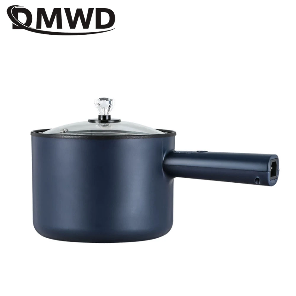 DMWD ไฟฟ้าหม้อหุงข้าว1.8L ทำอาหารหม้อ Mini หม้ออาหาร Steamer โจ๊กซุปเครื่องทำอาหาร Non-Stick 110/220V