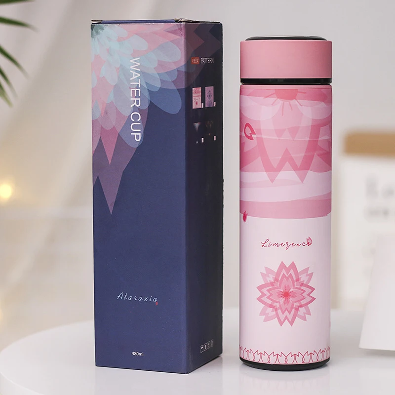 Portable Cup Thermos Water Bottle Stainless Steel Dreamy Coffee Term Thermos For Tea Thermal Mug Cup Thermal Hot Sale 500ml