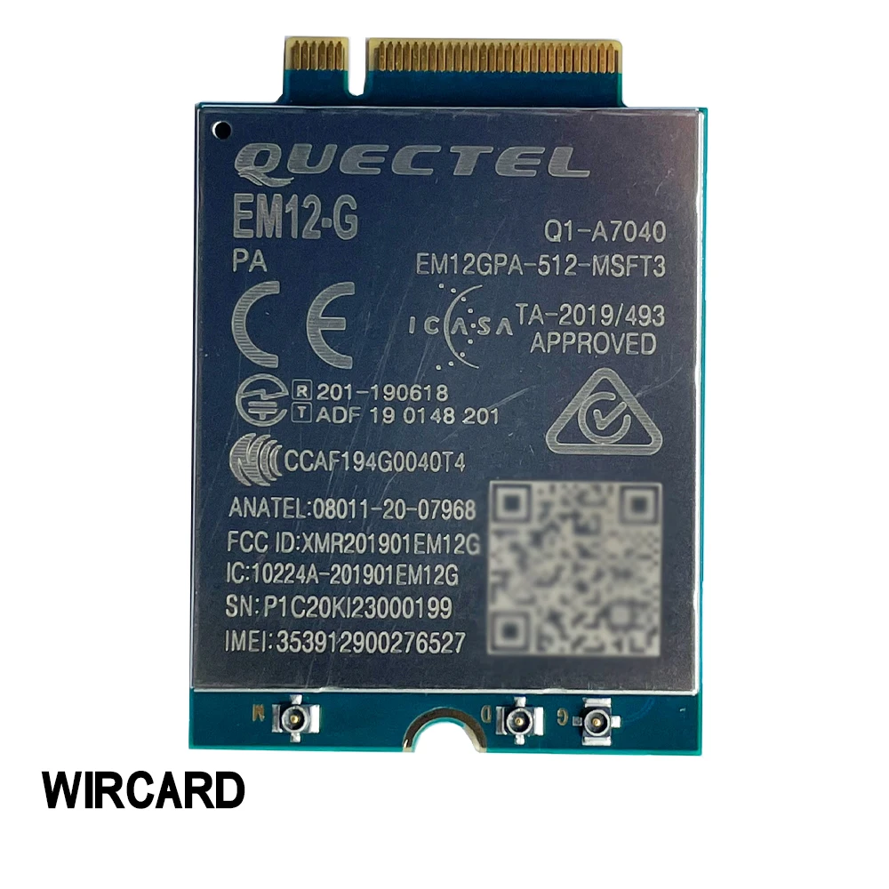 Imagem -02 - Lte-a Pro Módulo 600mbps Downlink e 150mbps Uplink Pico Taxas de Dados Em12gpa512-msft3 Em12 Em12-g Cat12