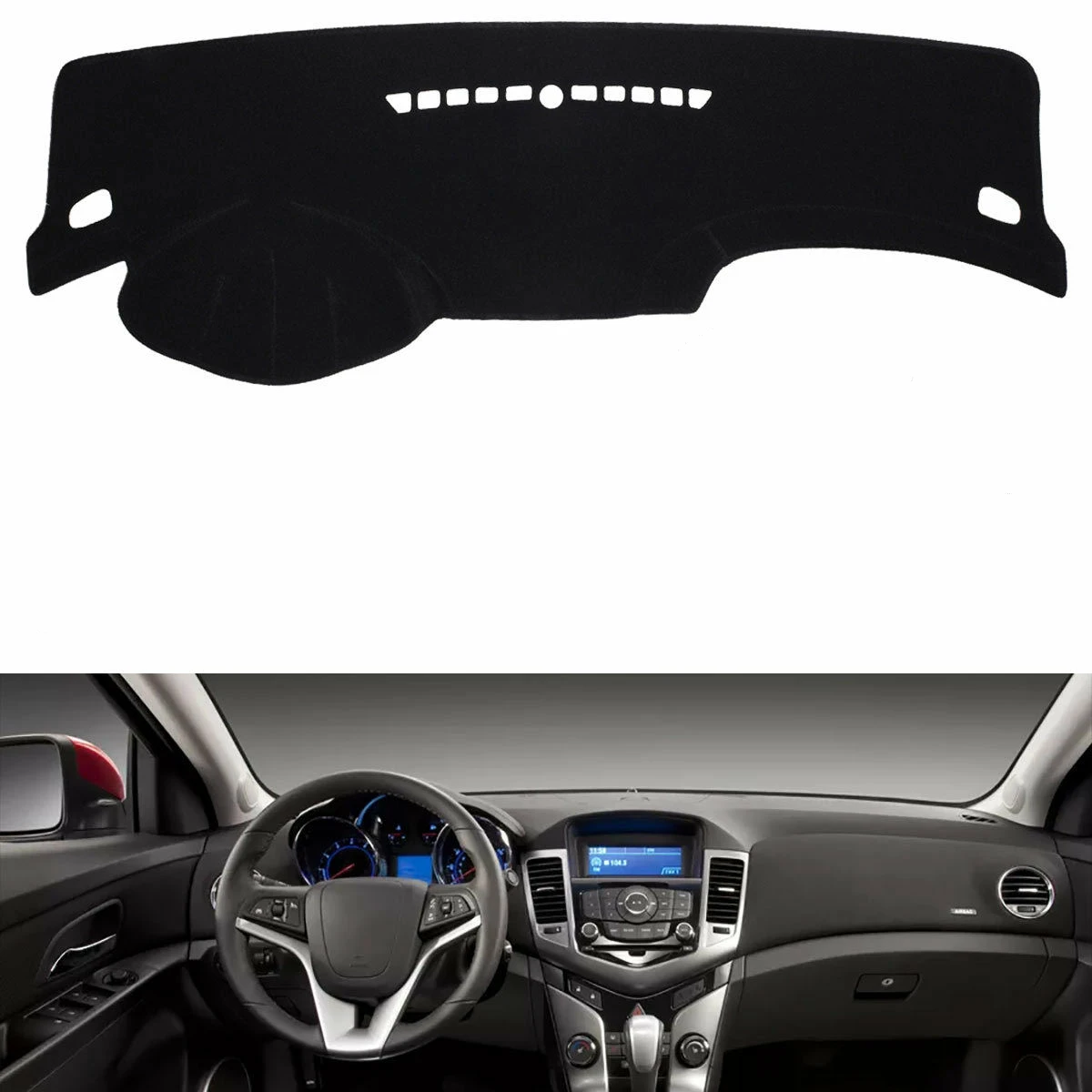 

For Chevrolet CRUZE 2011-2015 Non Curl Slip Front Dashboard Cover Carpet Car Dash Board Heat Proof Mat Shield Pad Shade Strip