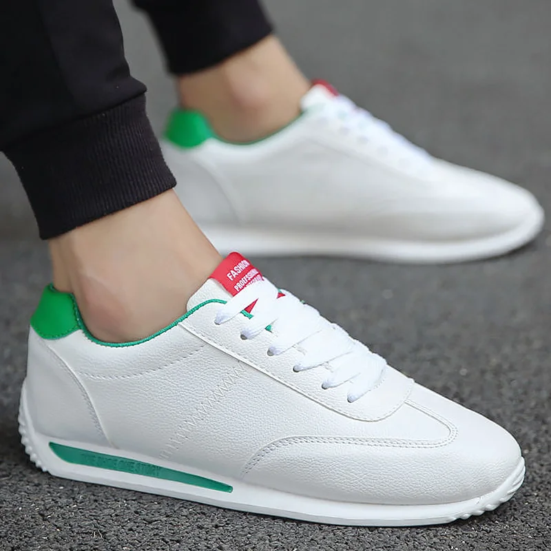 Fashion Chinese Leather Sneakers Men White Casual Shoes Unisex Sneakers 2021 Hot Sale School Shoes Man Tenis