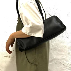 Fashion Cow Skin Shoulder Bags Trendy Designer Handbags Women'S Genuine Leather Tote Lady Office Black Tote Bag For Girls