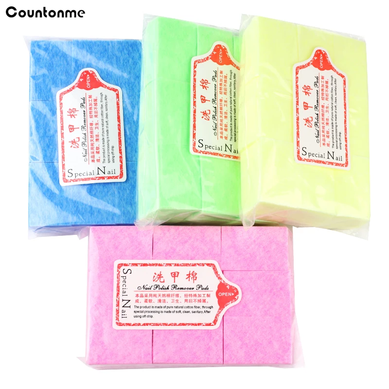 

Lint-Free Nail Polish Remover Cotton Wipes Colorful Paper Pad UV Gel Tips Remover Cleaner Nails Polish Cleaning Manicure Tools