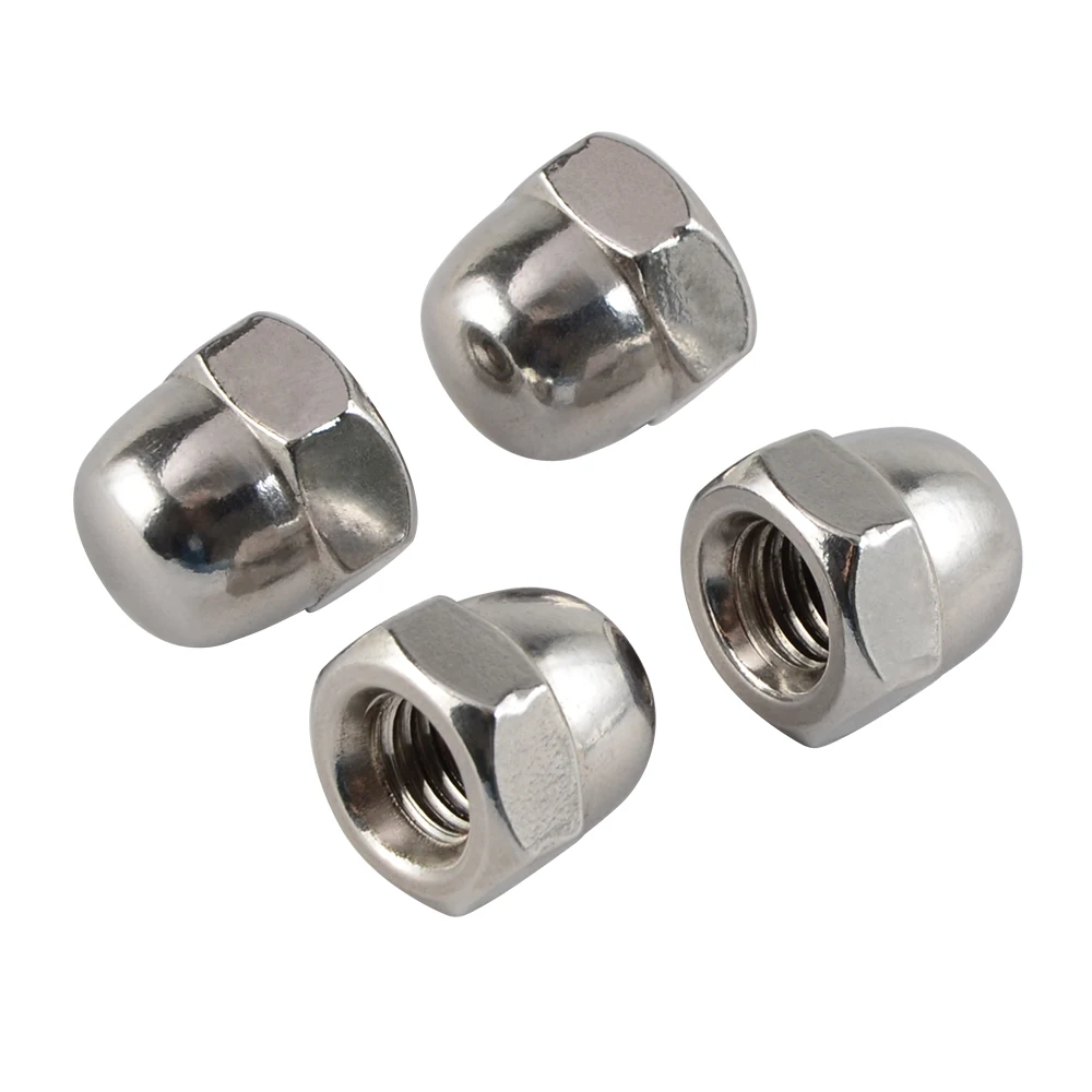 Dome Acorn Cap Nut M10 x 1.25 Thread Pitch Wrench 16mm FOR Honda Suzuki Kawasaki Universal Dome Acorn Cap Cover Plug Nut