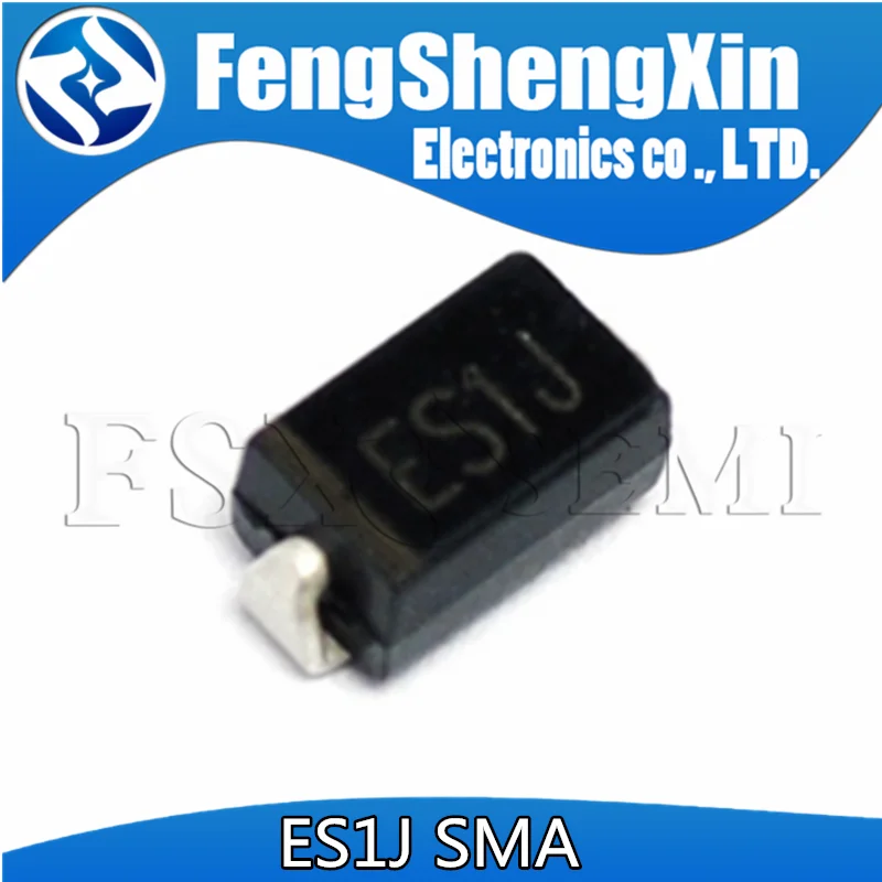 100pcs/lot   New   ES1J  SF18  1A 600V DO214AC SMA   Fast recovery diode