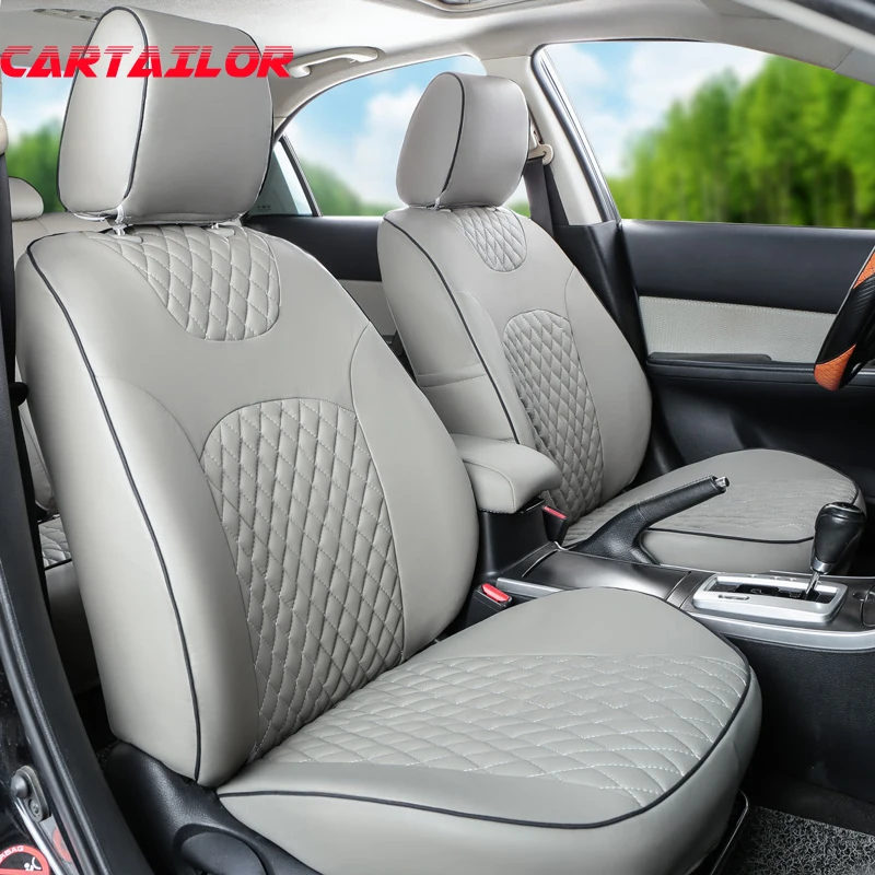 

CARTAILOR PU Leather Car Seat Cover fit for Land Rover Discovery 5 2017 Seat Covers & Supports Grey Auto Seats Cushion Protector