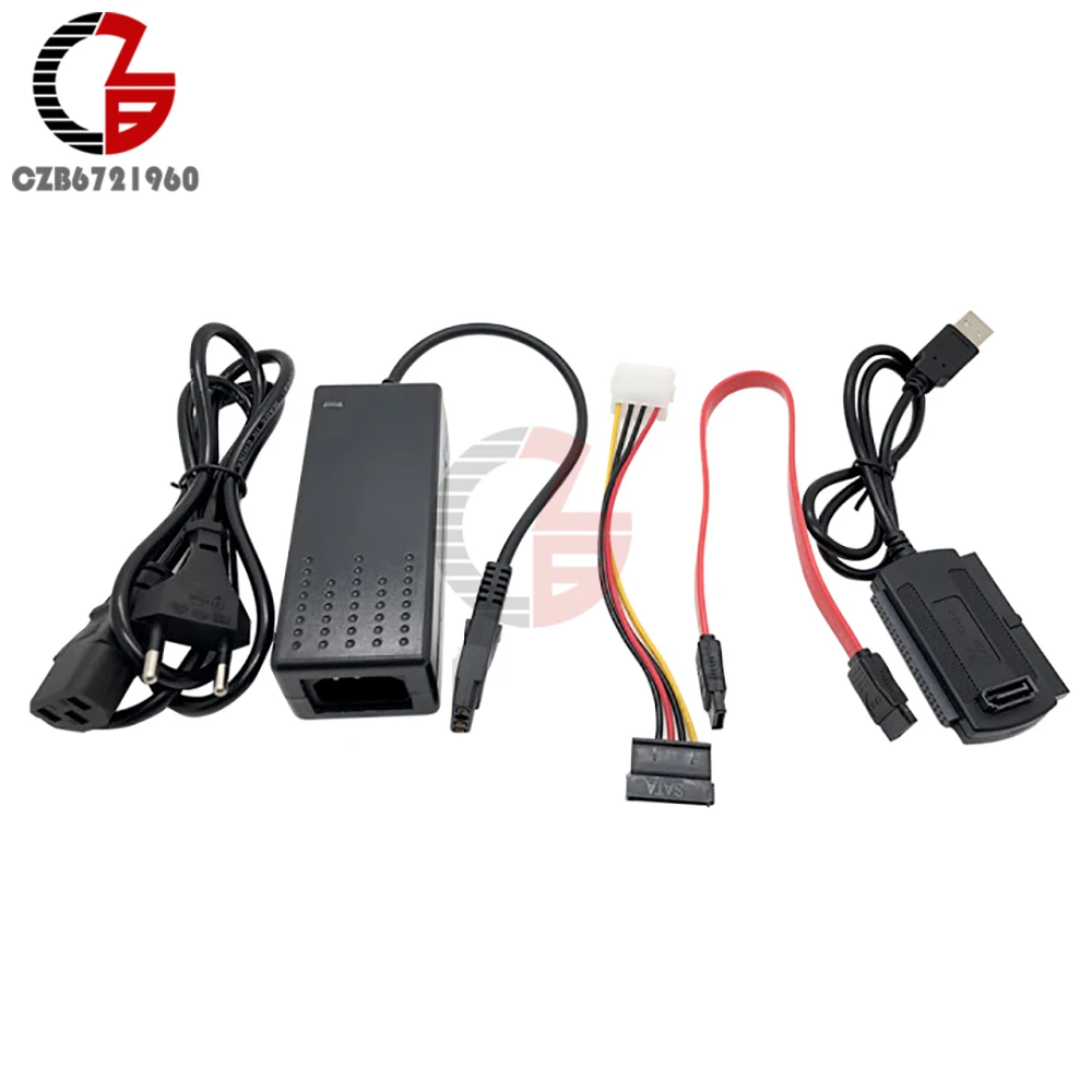 SATA PATA IDE Drive to USB 2.0 Adapter Converter Cable Connector for Hard Drive Disk HDD 2.5