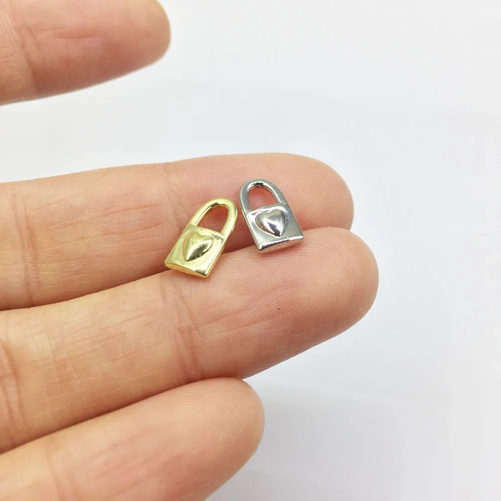Eruifa – breloques en forme de cœur pour collier, boucle d'oreille, bracelet, bijoux, fait à la main, 2 couleurs, 5x10mm, 20 pièces, vente en gros