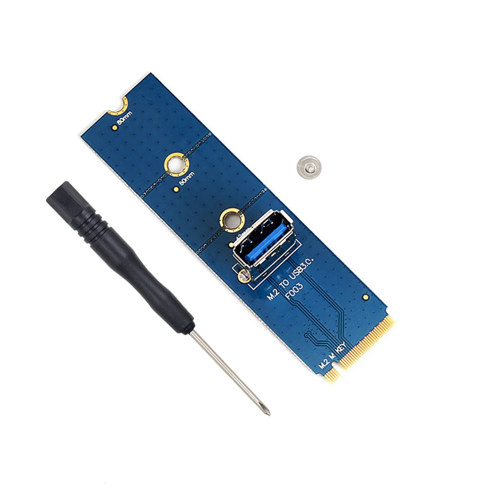 NGFF M.2 إلى USB 3.0 بطاقة نقل موسع M2 إلى USB3.0 محول محول PCI-E بطاقة الناهض للرسومات GPU التعدين التعدين
