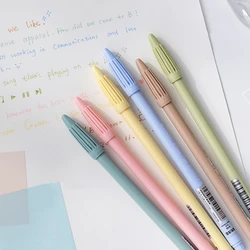 6pcs Cream Color Pens Set Plus Pen 3000 Pigment 0.4mm Art Marker Liner for Highlighting Drawing Writing School A6904