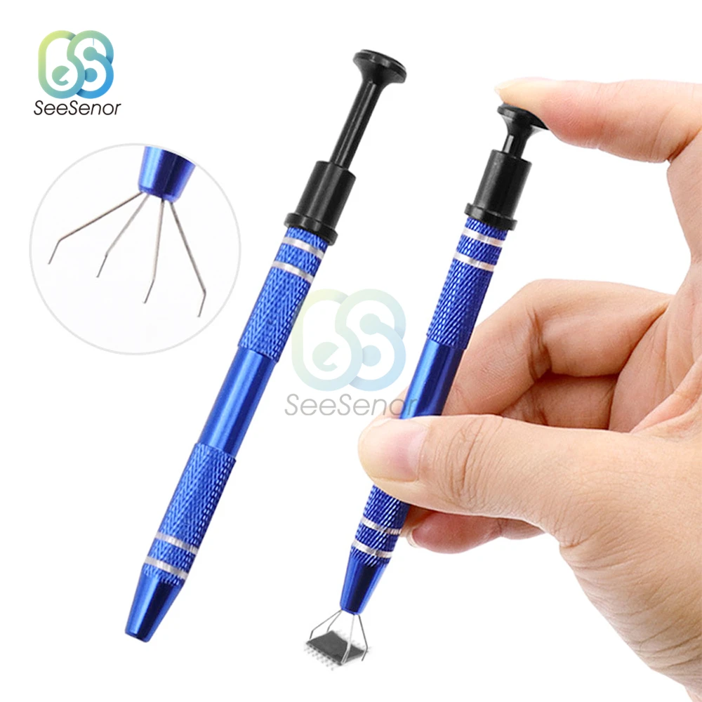 Four Claw Hold Tightly Electrician Hand Tools Gripper Pick Up Tools For Catcher IC Chip Component Metal Grabber IC Extractor