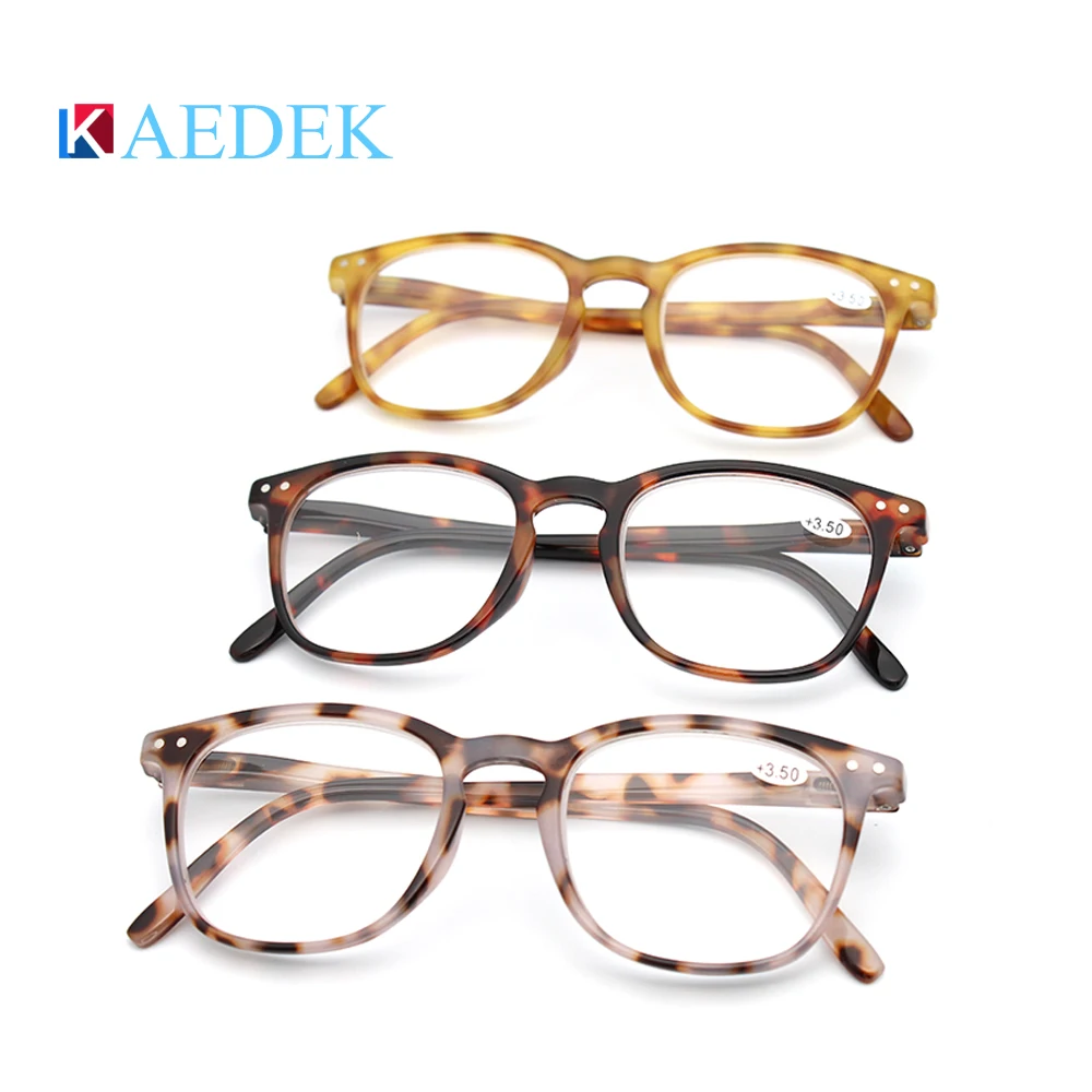 

KAEDEK Reading Glasses Men Women Glasses Retro Fashion French Style Eyeglasses Lesebrillen with Diopter +1.0 +1.5 +2.0 +2.5 +3.0