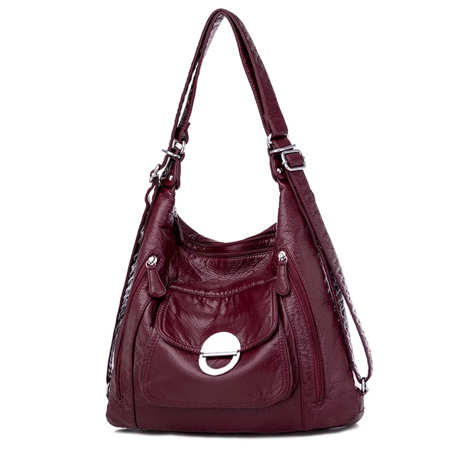 Annmouler torba na ubrania dla kobiet duża pojemność torba na ramię miękka Pu skóra Crossbody torba kieszenie torebka damska Tote torebki