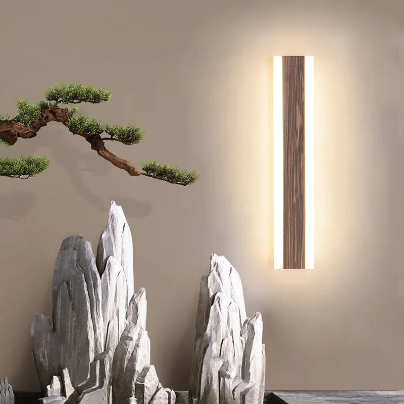 Imagem -04 - Luminária Chinesa para Área Externa à Prova Dágua em com Led Longo Imitação de Mármore para Parede de Jardim Vila e Hotel Aço Inoxidável Novo