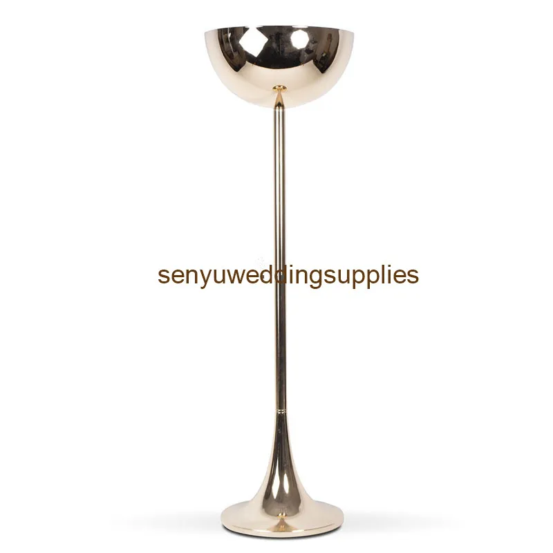 Flower Pillar Gold Metal Flower Stand Beautiful Shape Frame for Wedding Party Event Decoration senyu01214