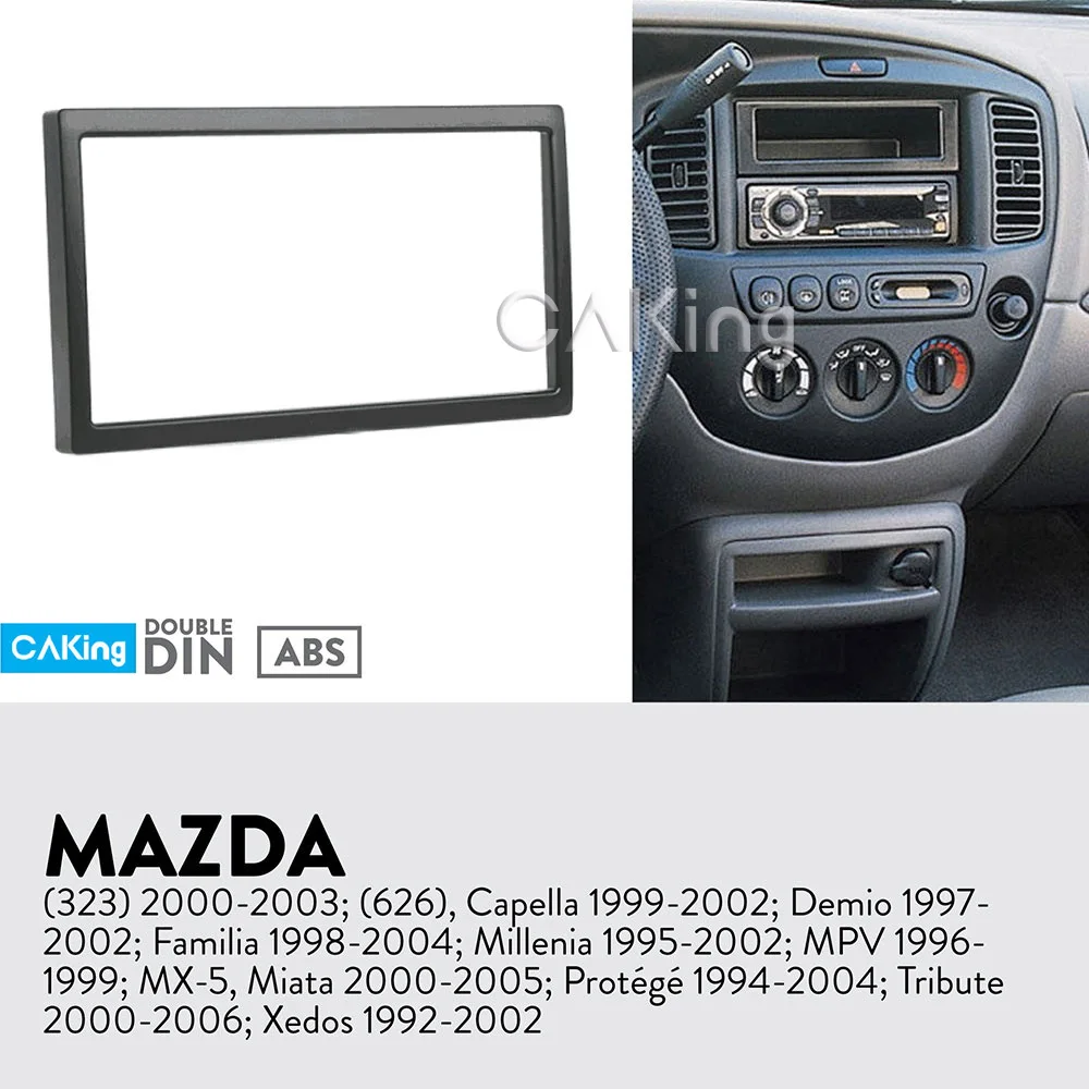 Car Fascia Radio Panel for Mazda Miata 2000-2005; Protege 1994-2004; Tribute 2000-2006; Xedos 1992-2002 Dash Kit Adapter