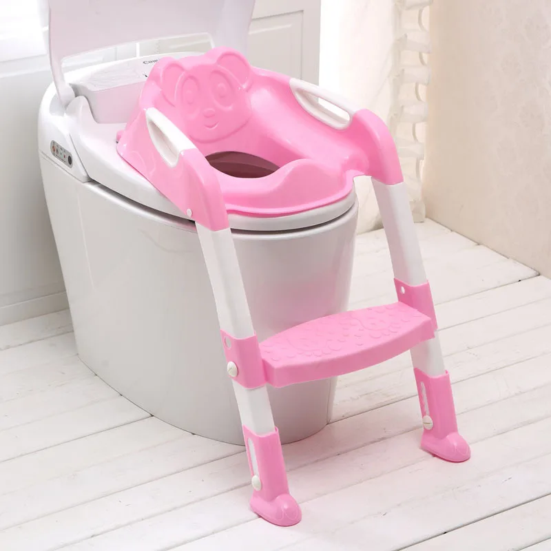 Baby Potty Training Seat Children\'s Potty Baby Toilet Seat With Adjustable Ladder Infant Toilet Training Folding Seat Portable U