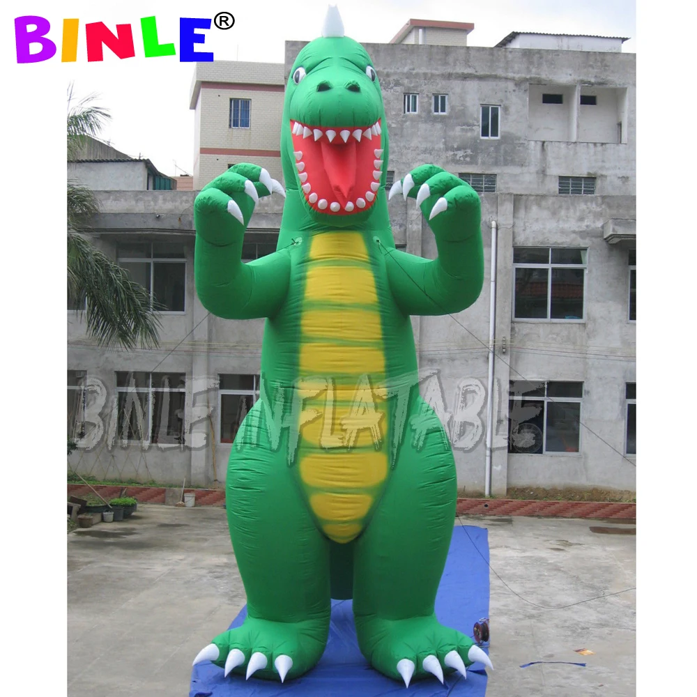 Top quality green large inflatable dinosaur animal giant inflatable dragon for festival decoration