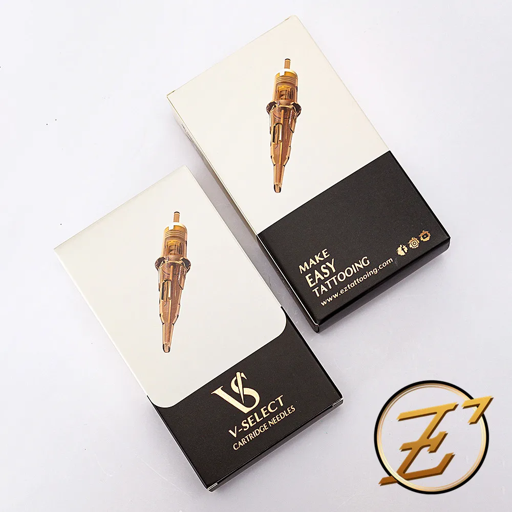 EZ V-Select Tattoo Cartridge Tattoo Needles #06 0.18mm Round Liner Microblading for Tattooing & Permanent Makup 20 pcs/Box