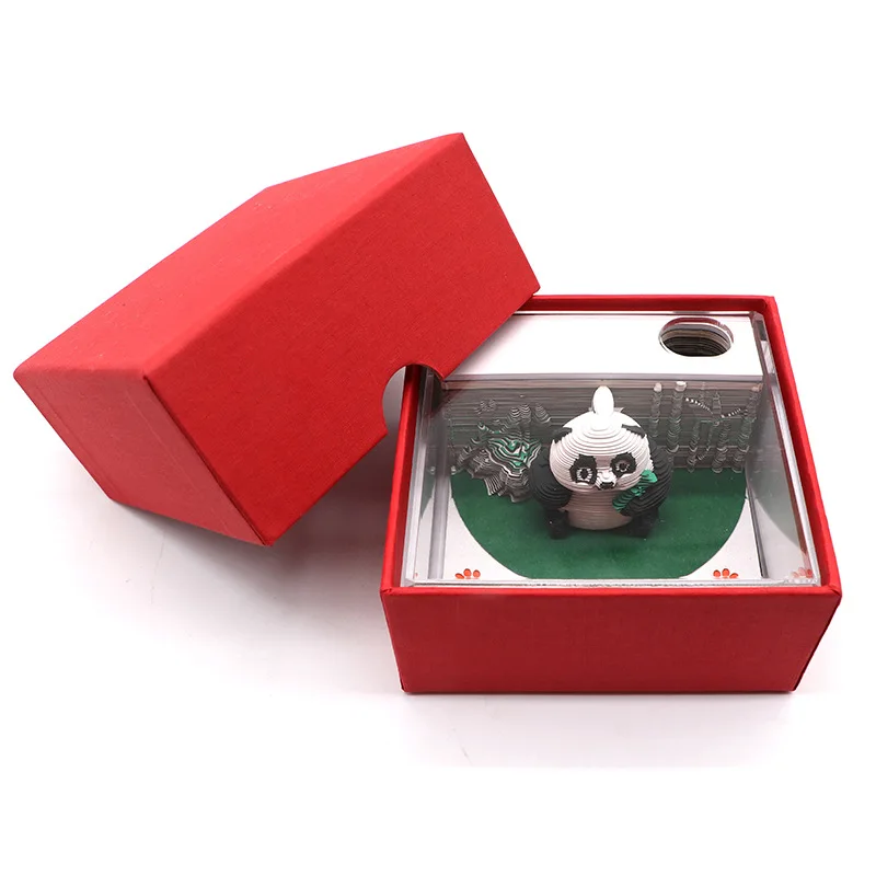 3D Memo Pads Panda Note Chinese Treasure Block Pad Cute Panda Christmas Gift for Man