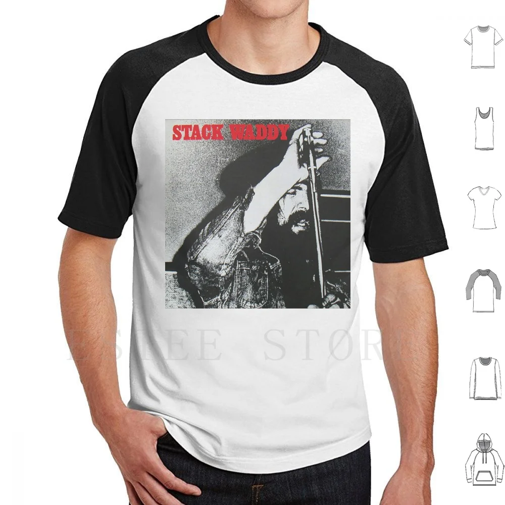 Stack Waddy-1971 T Shirt Men Cotton 6xl Stack Waddy Band 1971 Truth Janey Sir Lord Baltimore Blues Guitar Drums Bass Harmonica