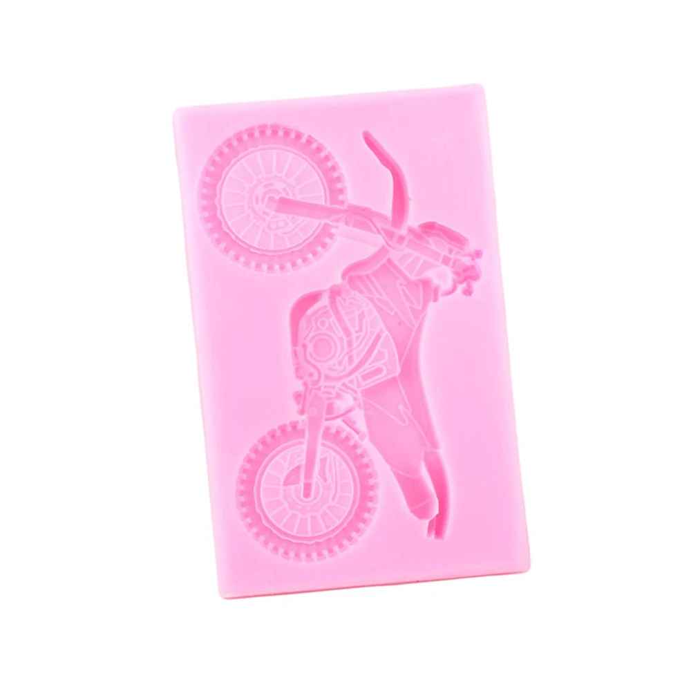 3D Motorcycle Silicone Mould Party Birthday Cake DIY Decoration Tools Sugarcraft Chocolate Fondant Baking Mold