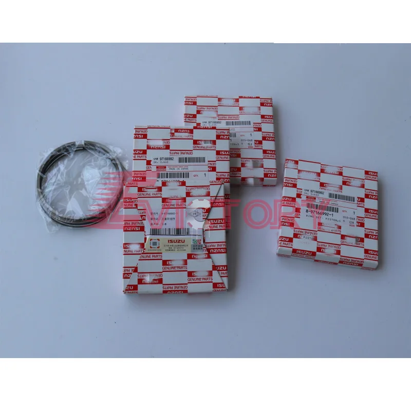 For Isuzu 4HE1 4HE1T piston ring + full cylinder gasket kit