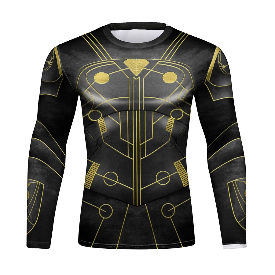 Eternals 3D Printed T-shirt Men Punk Style Compression Shirt Comic Cosplay Clothing Fitness Long Sleeve Casual Tops Male Tshirt