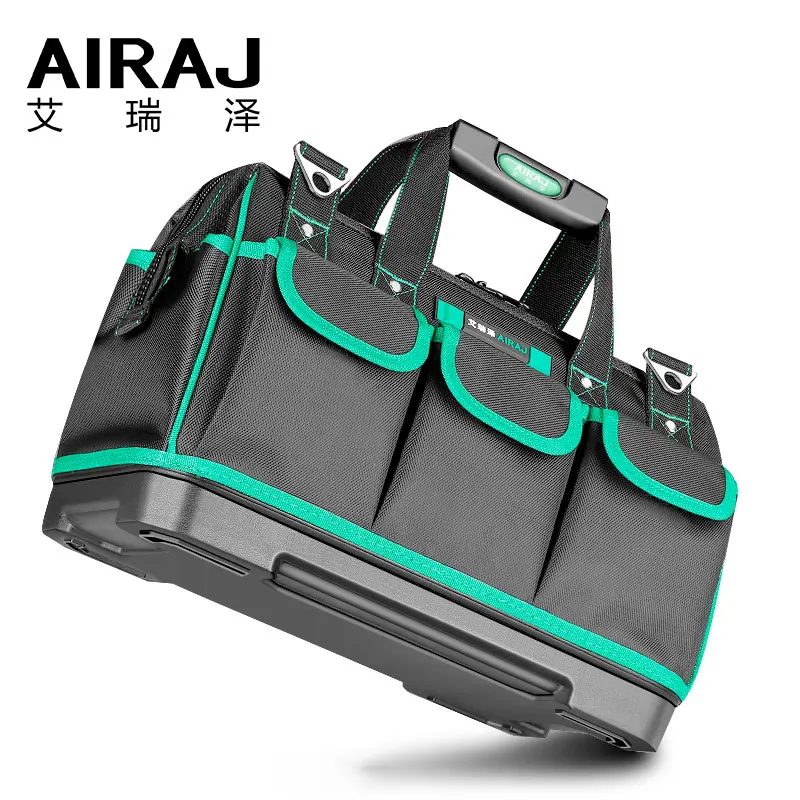 AIRAJ Tool Bag Portable Electrician Bag Multifunction Repair Installation Canvas Large Thicken Tool Bag Work Pocket