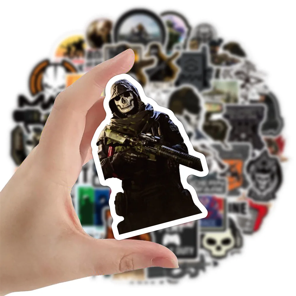 10/30/50Pcs Cool Game Cod Call Duty Stickers Skateboard Gitaar Auto Diy Laptop Motorfiets Telefoon bike Graffiti Sticker Kid Speelgoed