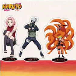 Naruto Uchiha Sasuke Uzumaki Naruto Figure Toy Model Acrylic Stand Model Ornaments DIY Action Figure Desk Decor Standing Gift