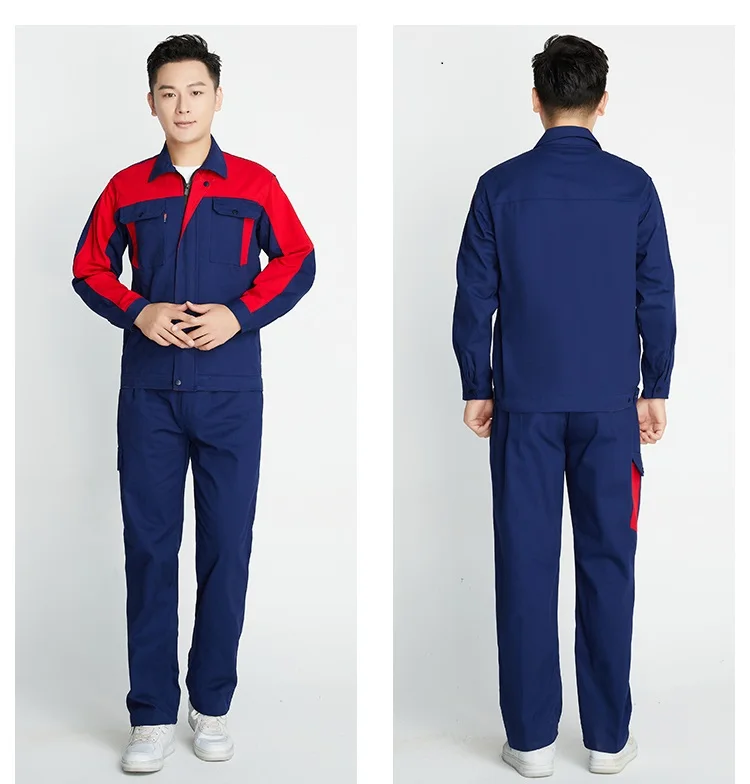 Ropa de trabajo 100% de algodón para hombres y mujeres, uniforme, traje de soldadura grueso, reparadores de automóviles, taller, mecánico, monos de trabajo eléctrico 4xl