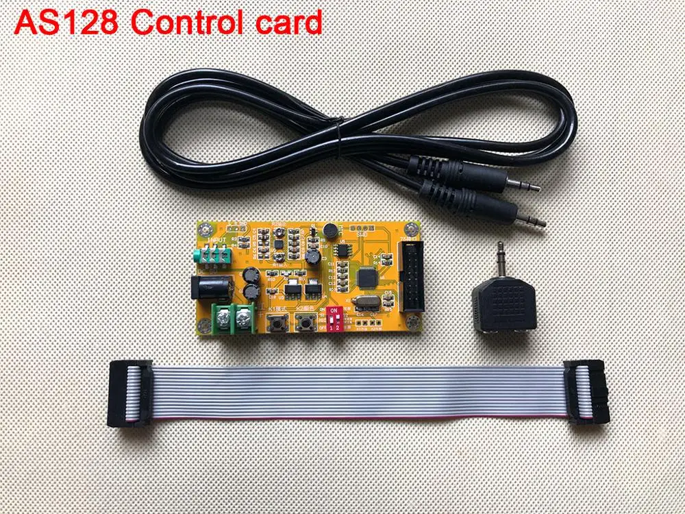 محلل طيف الموسيقى AS128 ، التحكم الصوتي ، ألوان RGB ، شاشة عرض الطيف ، صوت ستيريو ، KTV ، ضوء المرحلة LED ، 64 وضعًا لمضخم الصوت