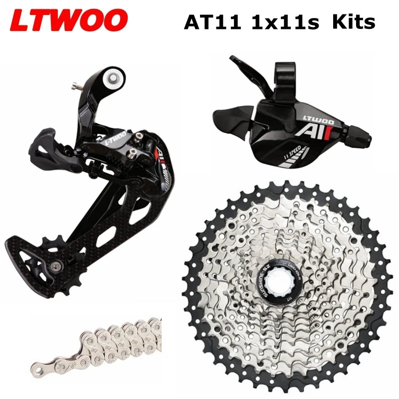 LTWOO AT11 Trigger Shifter Carbon Rear Derailleur 11V 46T 50T 52T K7 Cassette X11 Chain MTB 11 Speed Groupset for M7000 M8000