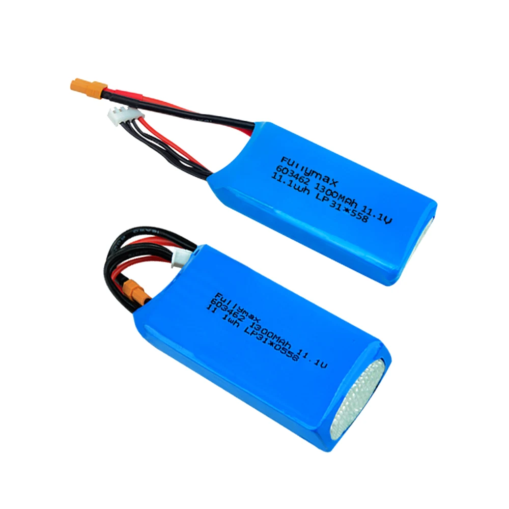 RC Toys Battery  3S 11.1v 1000mAh 1300mAh Lipo Battery for XK X450 FPV RC Drone Spare Parts 3S Rechargeable Battery XT30 plug