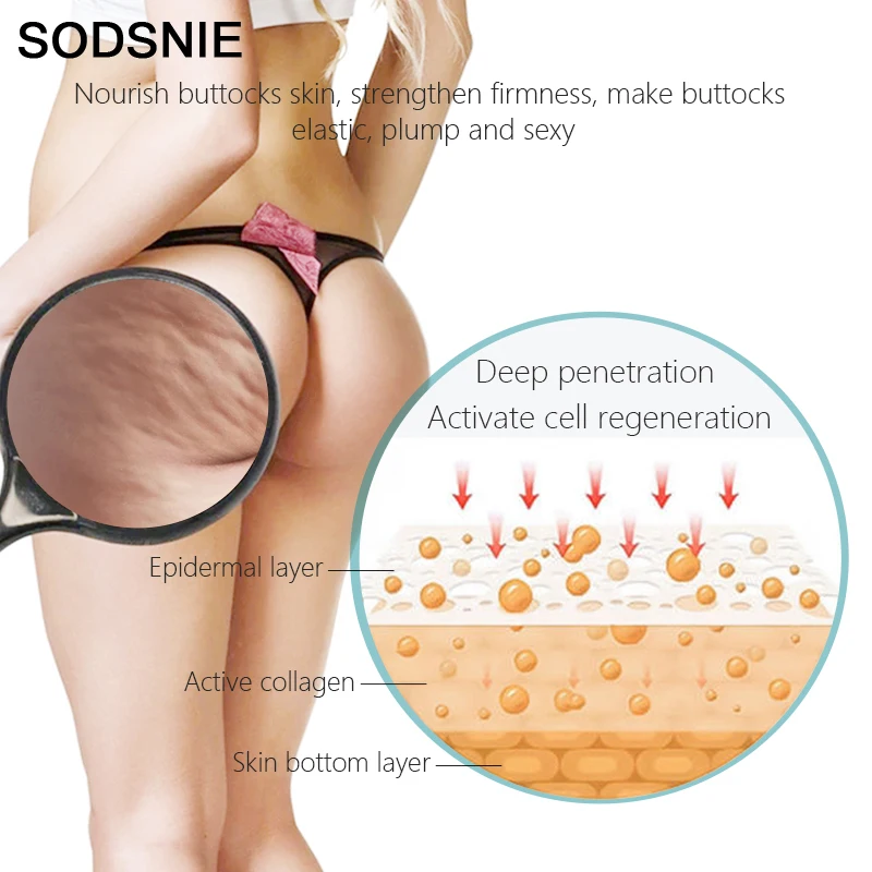 Butt Enhancement Crème Verstevigend Tillen Verwijderen Cellulitis Lichaamsverzorging Snelle Groei Rondborstig Aminozuur Collageen Serum Sexy Curvy 40G