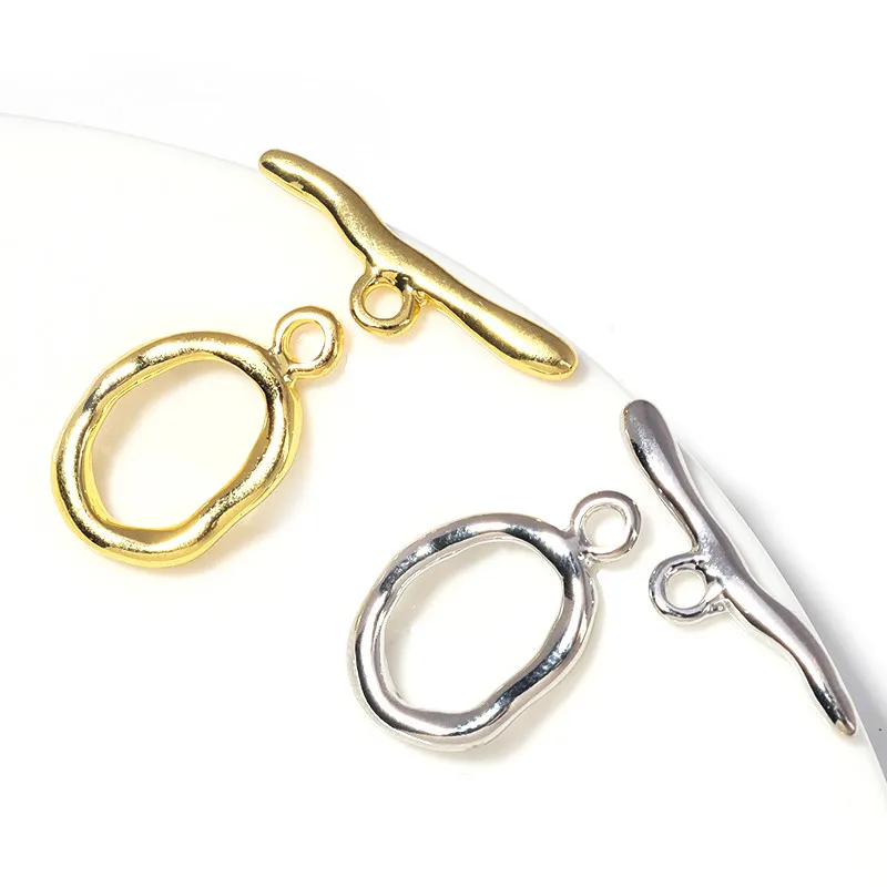 Neue unregelmäßige gebogene OT-Verschlüsse Knebelverschlüsse Verbinder für Armband Halskette Handwerk Herstellung von Schmuckherstellung Zubehör Großhandel – Detail 8