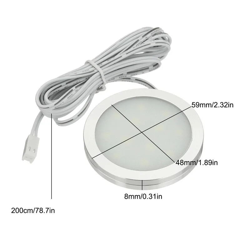 4PCS Led Licht 12v Caravan Decke Lampen Led-leuchten Auto Dach Lesen Licht Boot Camper Van Auto Innen beleuchtung – Detail 1