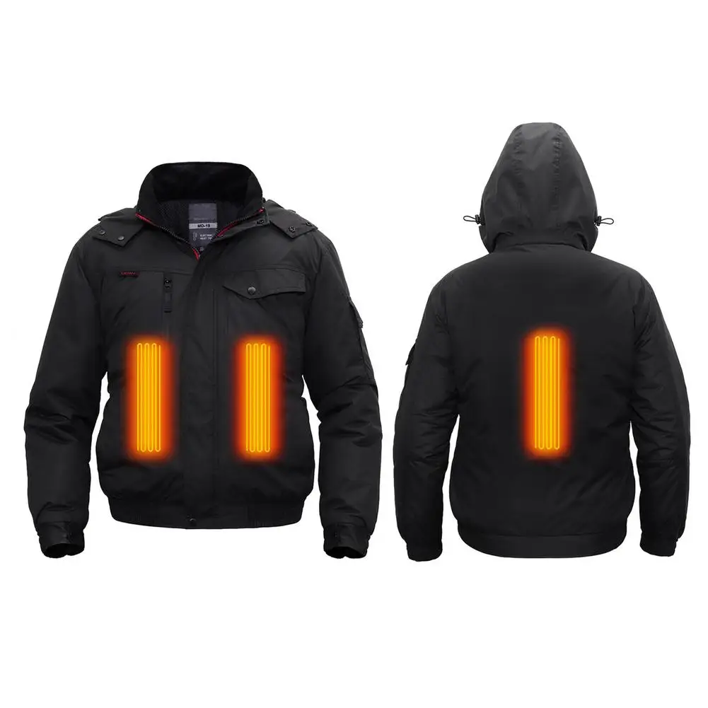 

Electric heating cotton jacket USB hooded electric heating jacket winter ski warm jacket Men's jacket Jackets man Women's jacket