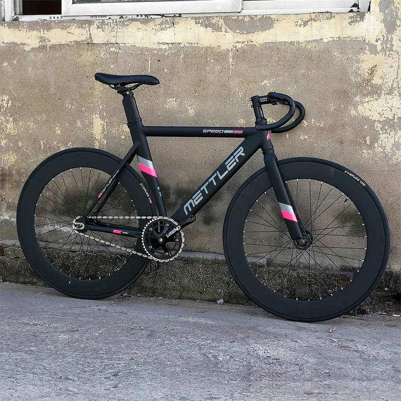 METTLER ピストバイク ほぼ未使用 Mettler-アルミニウム合金フレーム付き自転車ホイール,固定機器,700c