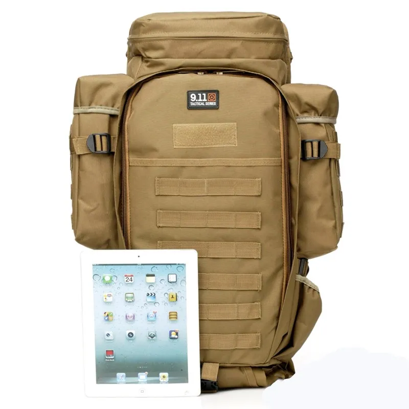 Forças Especiais Combinada Mochila, Militar Tático Ataque Mochila, Camping, Caça, Equipamento Tático, 65L Camo Rússia