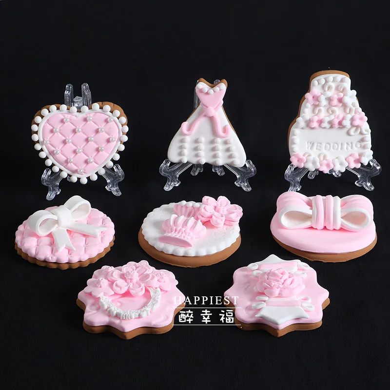 Simulated Biscuits wedding cookies fake dessert model skirt clay dessert decorating for showcase photography props caketable